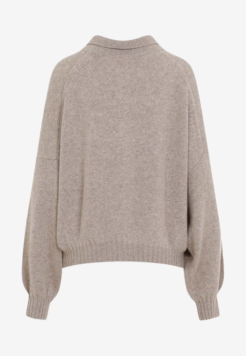 Rene Cashmere Polo Sweater