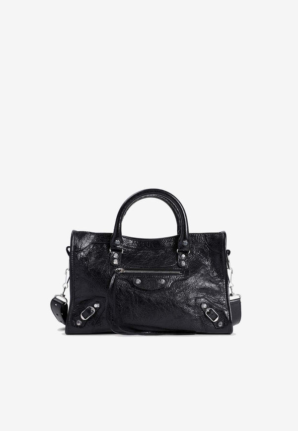 Small Le City Top Handle Bag in Nappa Leather