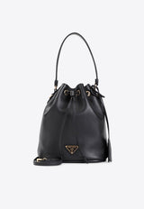 Logo Leather Bucket Bag