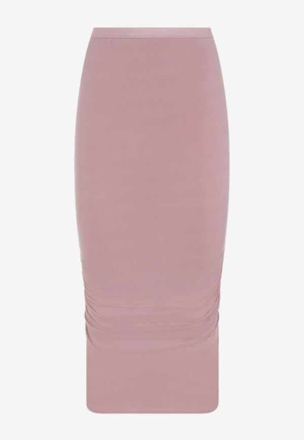 Shrimp Asymmetric Midi Skirt