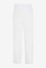 Drawstring Straight-Leg Pants