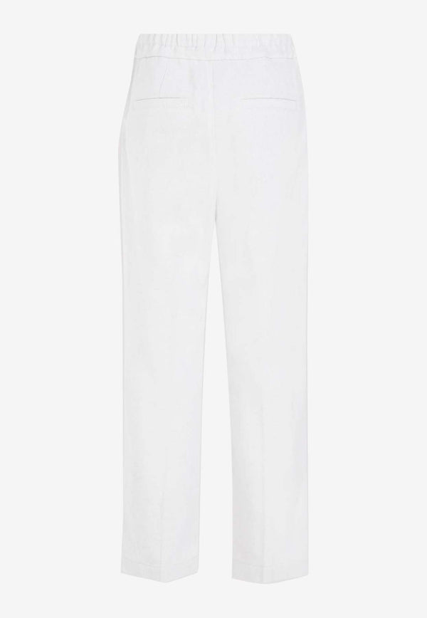 Drawstring Straight-Leg Pants