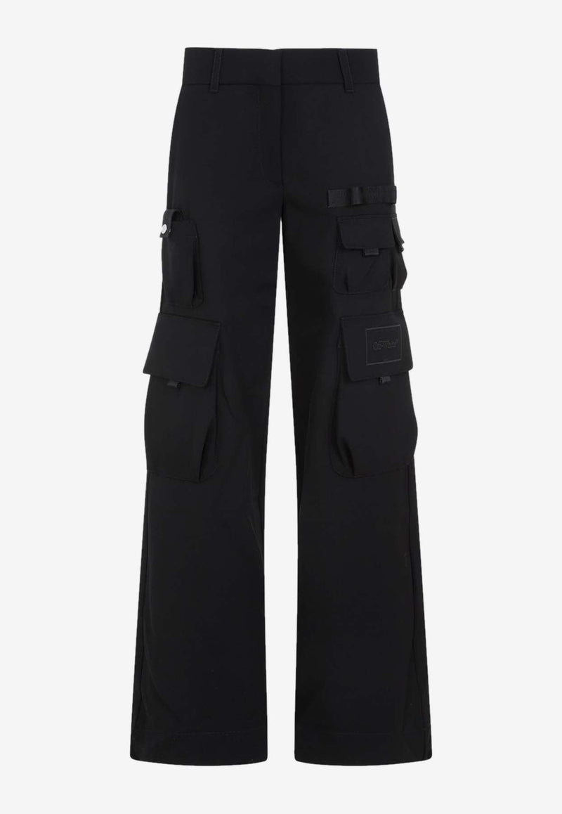 Toybox Logo-Embroidered Cargo Pants in Wool