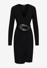 Jersey Wrap Midi Dress