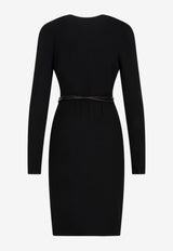 Jersey Wrap Midi Dress