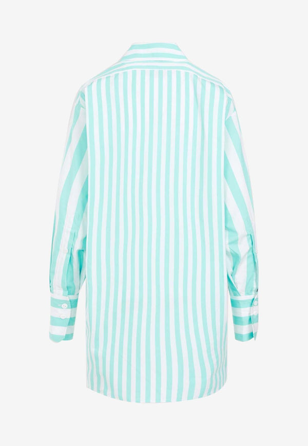 Striped Shirt Mini Dress