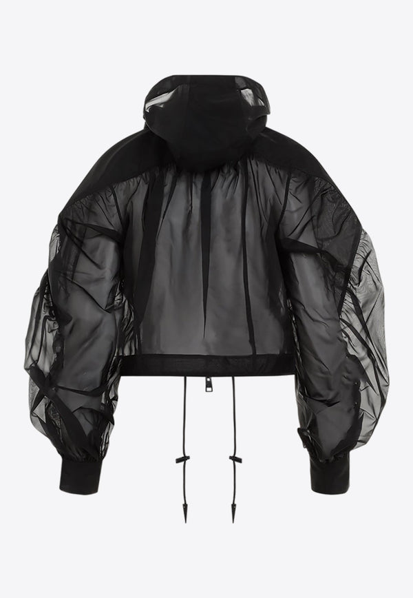 Hooded Jacket in Tech Fabric