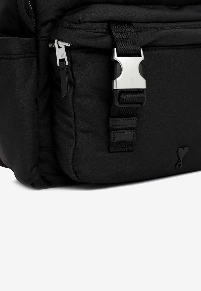 Zipped Nylon Backpack