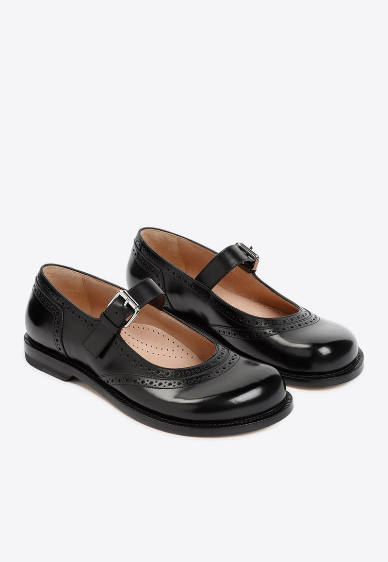 Leather Campo Mary Jane Flats