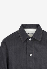 Long-Sleeved Denim Shirt