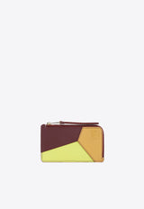 Puzzle Coin Leather Cardholder