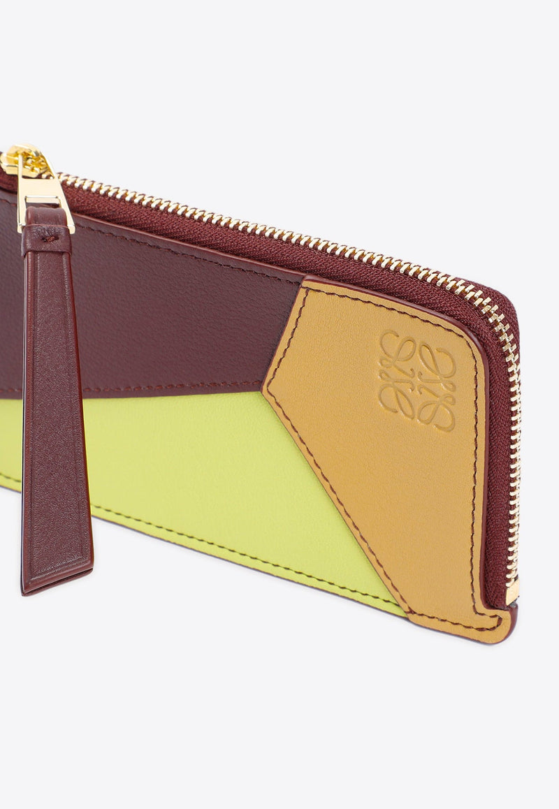 Puzzle Coin Leather Cardholder