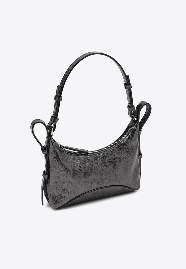 Mita Laminated Leather Shoulder Bag