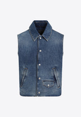 Sleeveless Denim Vest