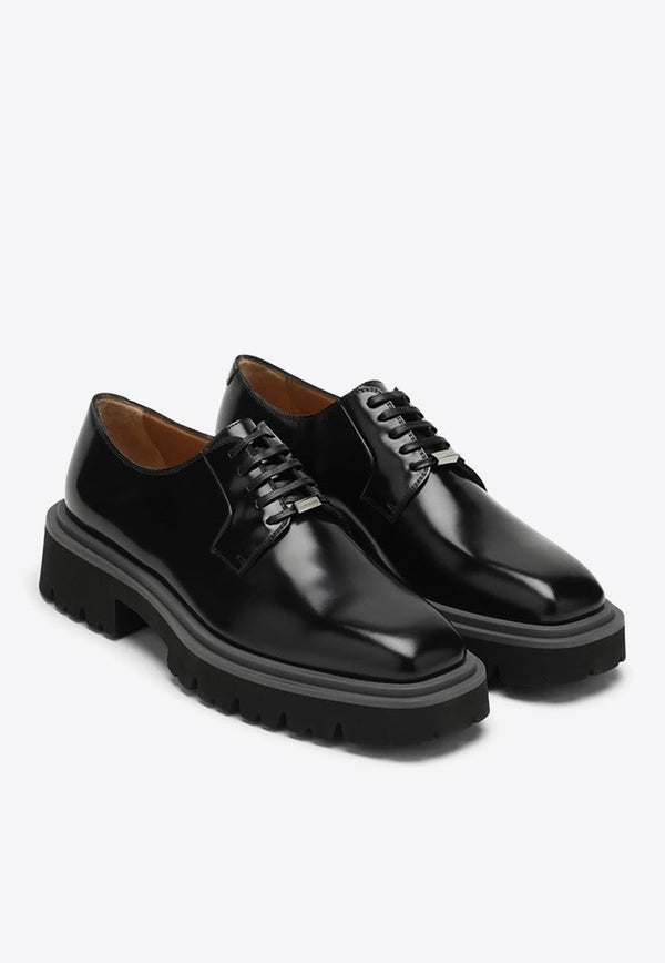 Leather Platform Oxford Shoes
