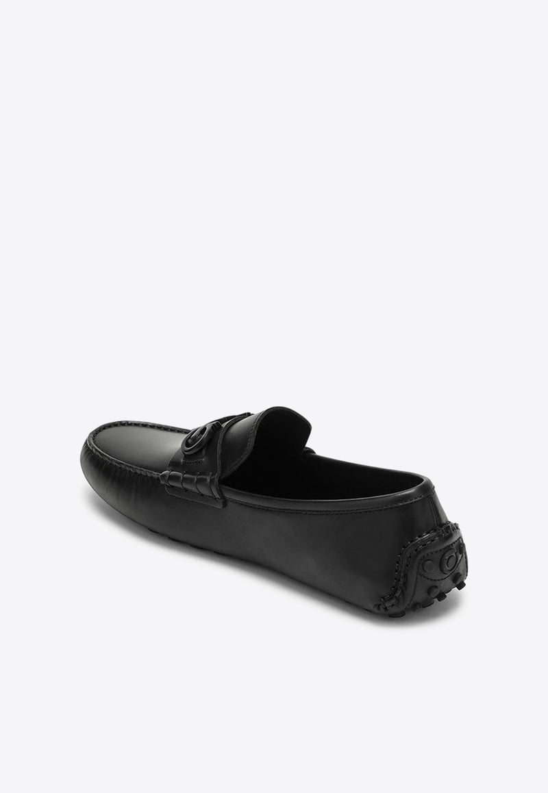 Grazioso Gancini Calf Leather Loafers