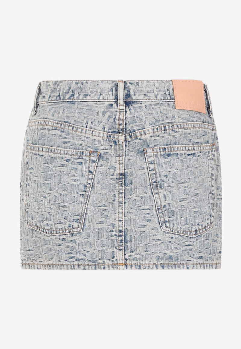 Logo Mini Denim Skirt