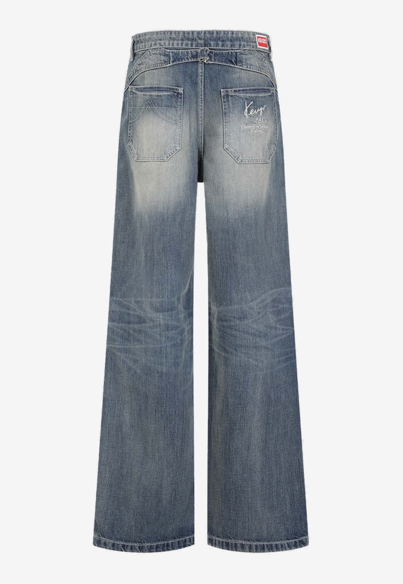 Straight Washed Jeans