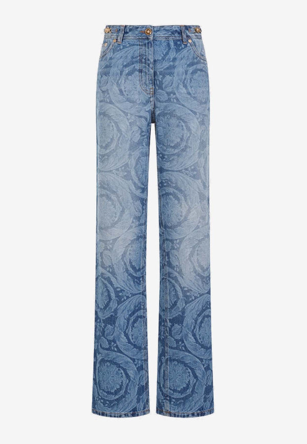 Laser Baroque Pattern Jeans