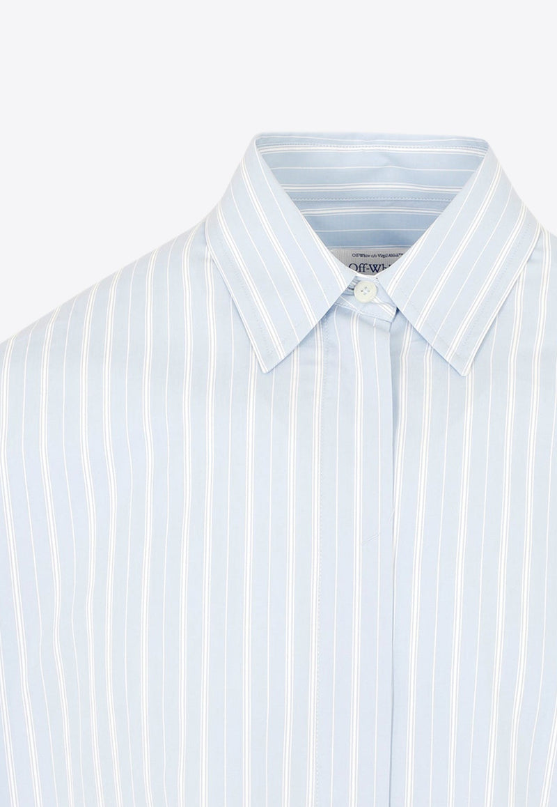 Stripe Round Zip Shirt