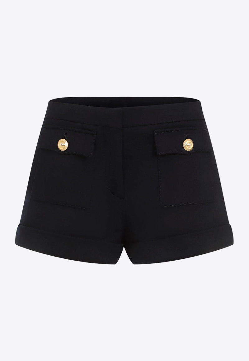 Virgin Wool Mini Shorts