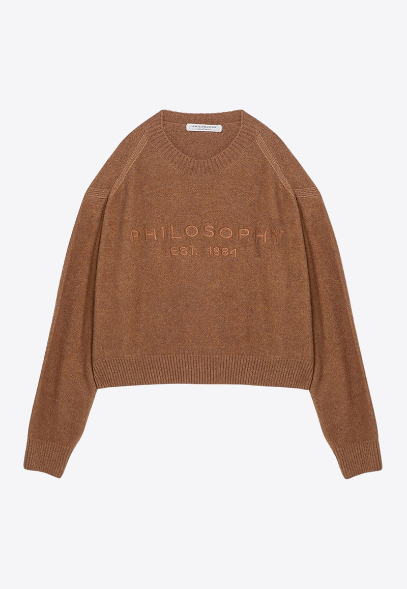 Logo Embroidered Oversized Sweatshirt