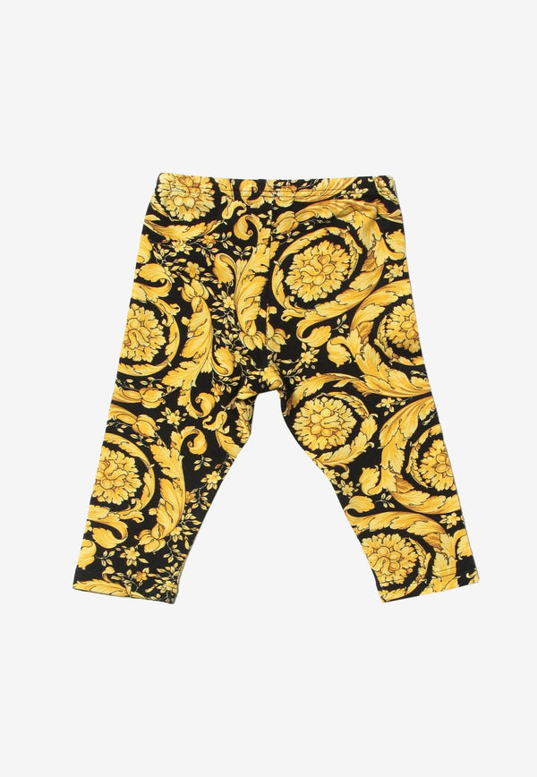 Baby Girls Barocco Print Leggings