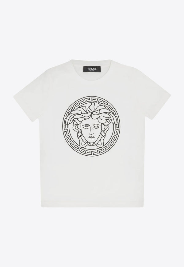 Kids Medusa-Print Crewneck T-shirt