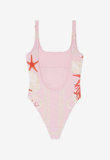 Barocco Sea Print One-Piece Swimsuit