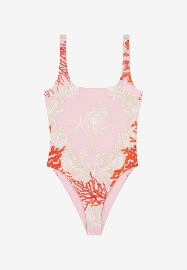 Barocco Sea Print One-Piece Swimsuit