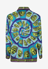 Mask Print Silk Shirt