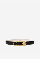 Safety Pin Leather Belt