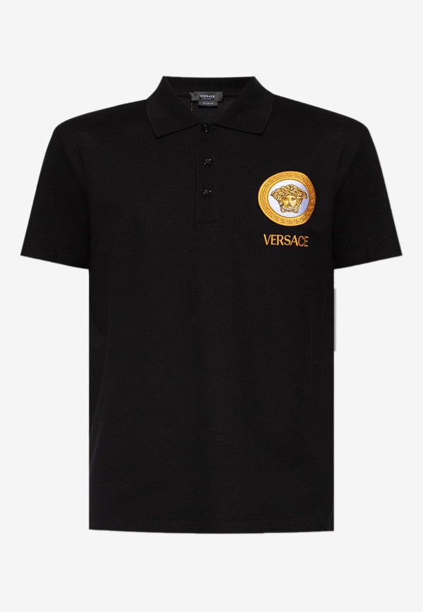 Medusa Embroidered Polo T-shirt