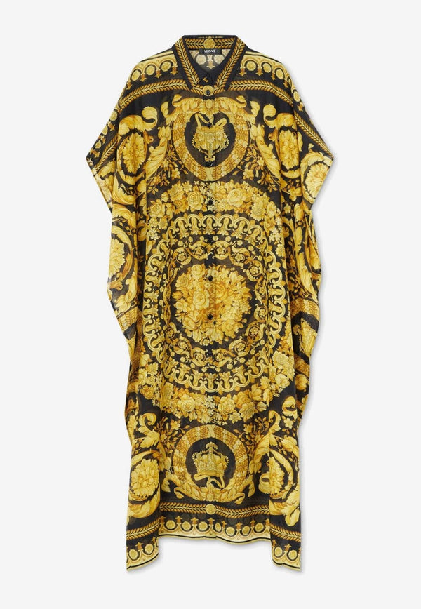 Barocco Print Cover-Up Dress