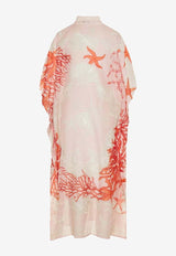 Barocco Sea Print Cover-Up Dress