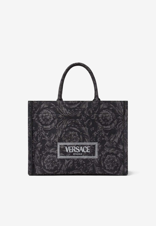 Medium Barocco Athena Jacquard Tote Bag