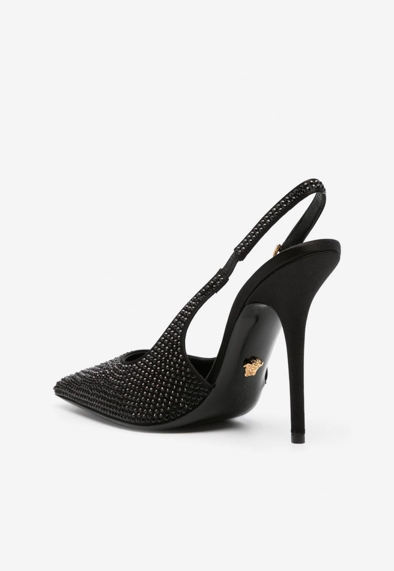 Medusa '95 110 Crystal Slingback Pumps