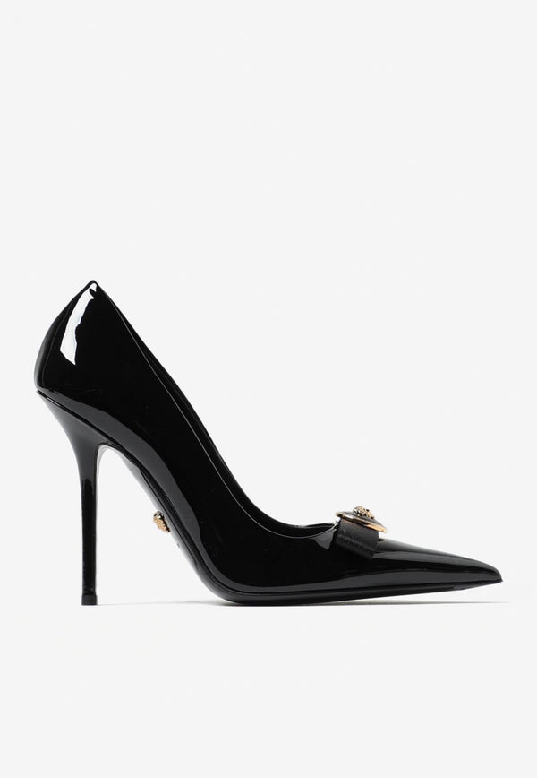 Gianni 120 Ribbon Pumps in Patent Leather