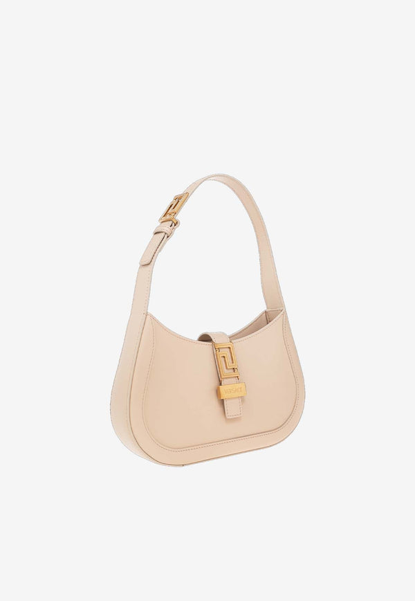 Small Greca Goddess Hobo Bag in Calf Leather