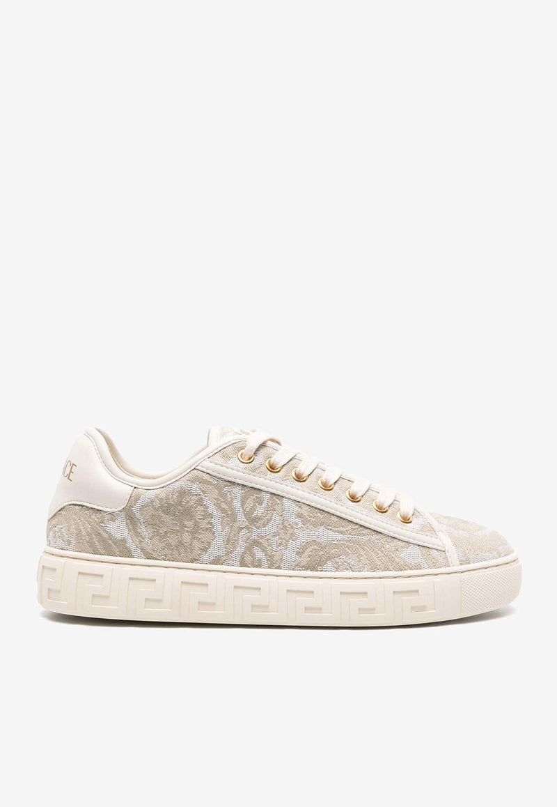 Barocco Greca Jacquard Sneakers