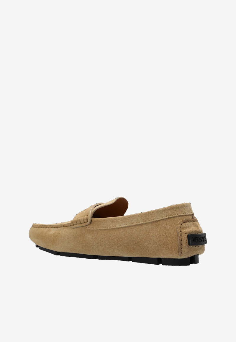 Medusa Biggie Suede Loafers