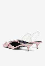 Alia 45 Slingback Satin Pumps