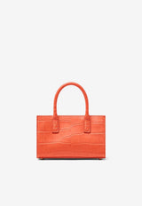 Mini Medusa '95 Croc-Embossed Leather Handbag