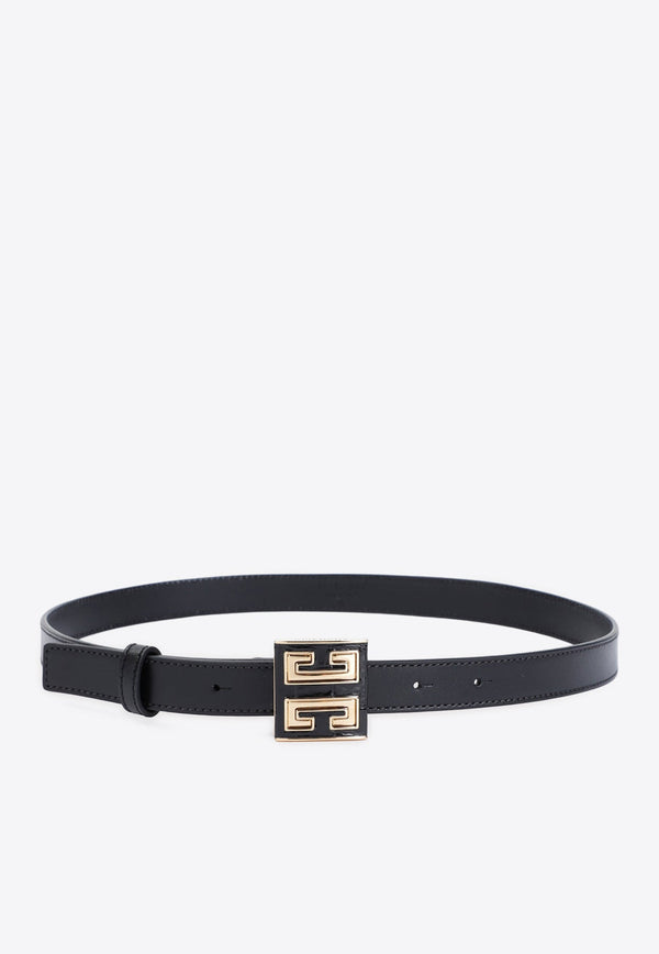 4G-Buckle Leather Belt