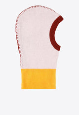 Color-Block Cashmere Balaclava