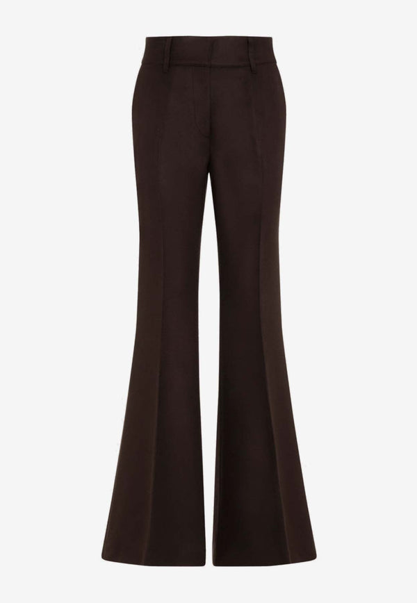 Rhein Flared Pants in Silk