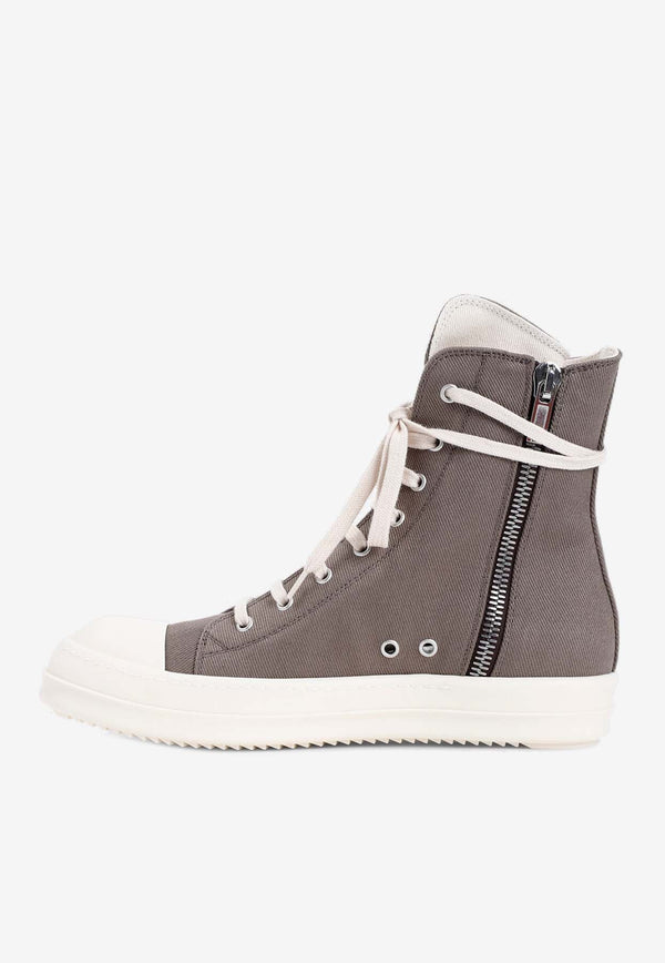 High-Top Canvas Sneakers