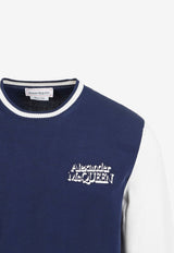 Logo Embroidered Pullover Sweatshirt