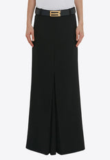 Box Pleat Maxi Skirt