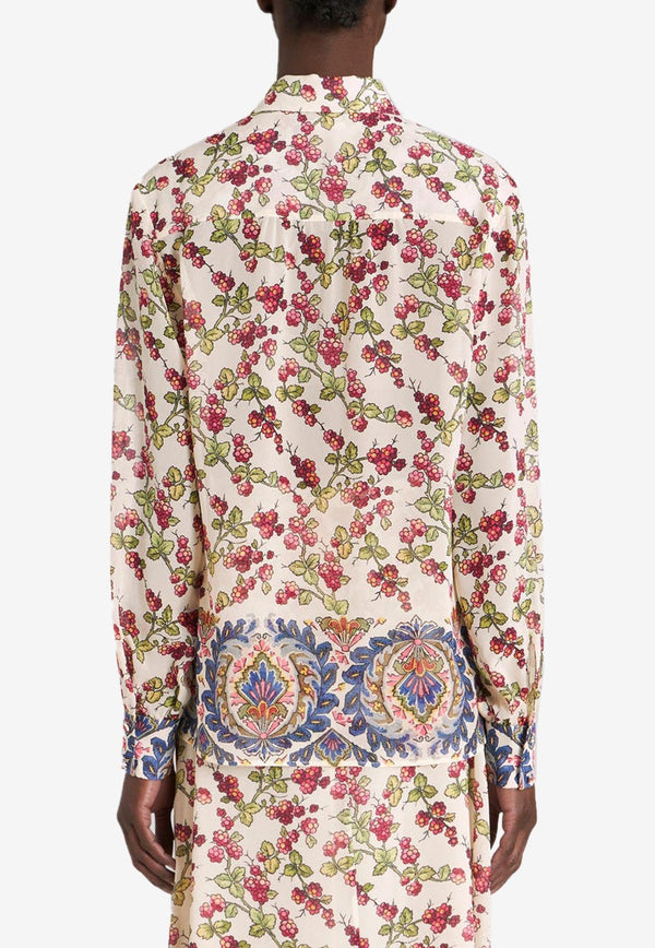 Berry Print Georgette Top